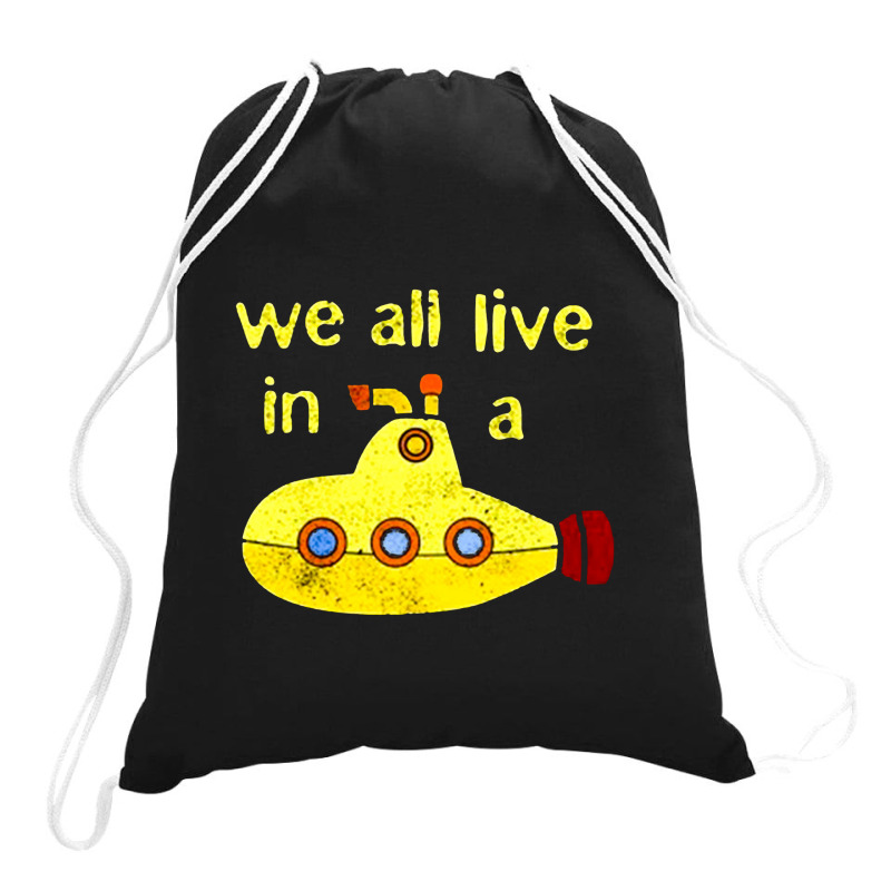 Yellow Submarine, The Yellow Submarine, Yellow, Submarine Drawstring Bags | Artistshot