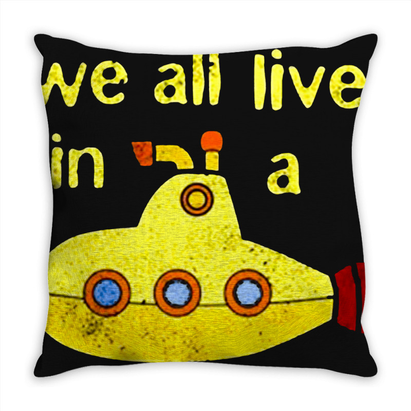 Yellow Submarine, The Yellow Submarine, Yellow, Submarine Throw Pillow | Artistshot