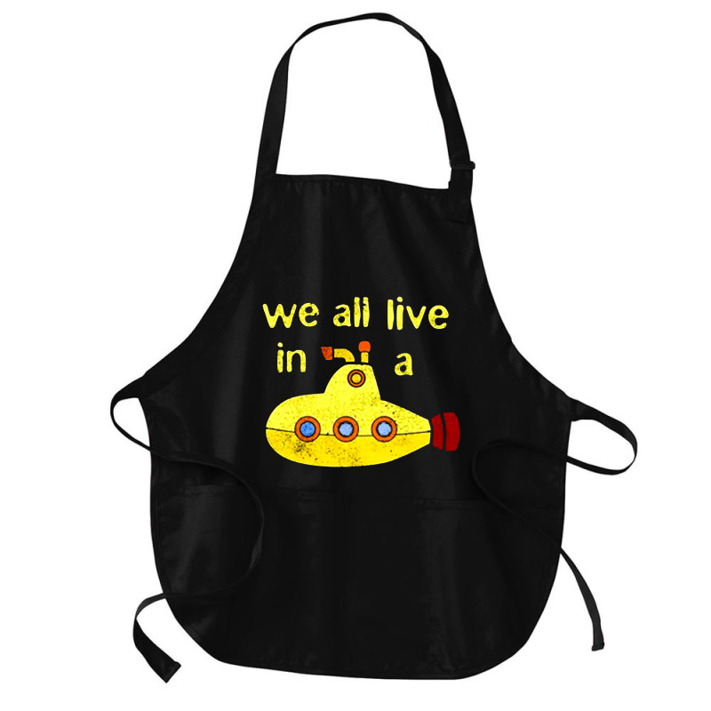 Yellow Submarine, The Yellow Submarine, Yellow, Submarine Medium-length Apron | Artistshot