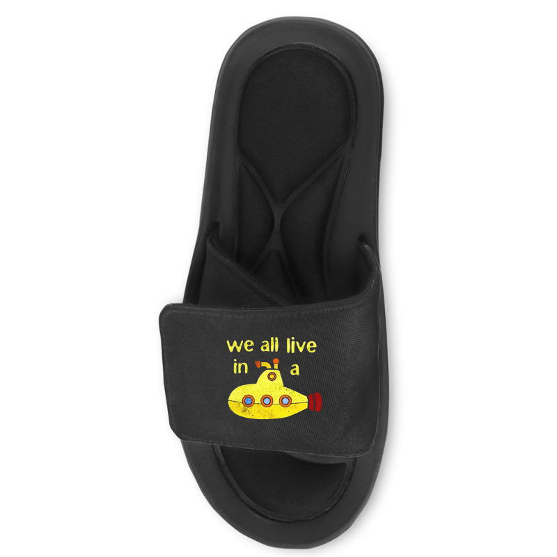 Yellow Submarine, The Yellow Submarine, Yellow, Submarine Slide Sandal | Artistshot