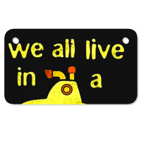 Yellow Submarine, The Yellow Submarine, Yellow, Submarine Motorcycle License Plate | Artistshot