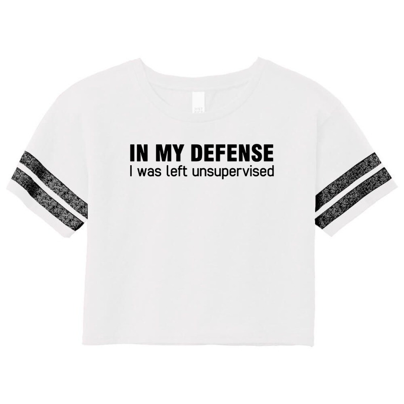 In My Defense Quotes Scorecard Crop Tee by rondeyadi | Artistshot