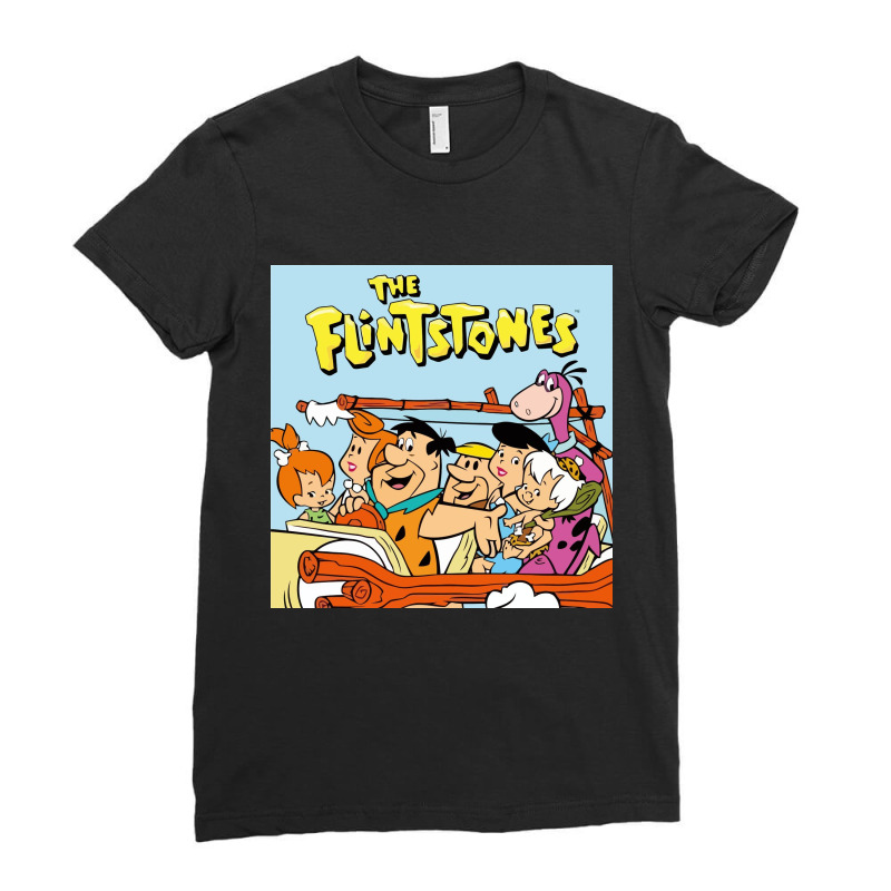 Flinstone Ladies Fitted T-Shirt by donni | Artistshot