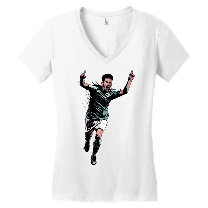 Custom Lionel Messi 4 Women's V-neck T-shirt By Sbm052017 - Artistshot