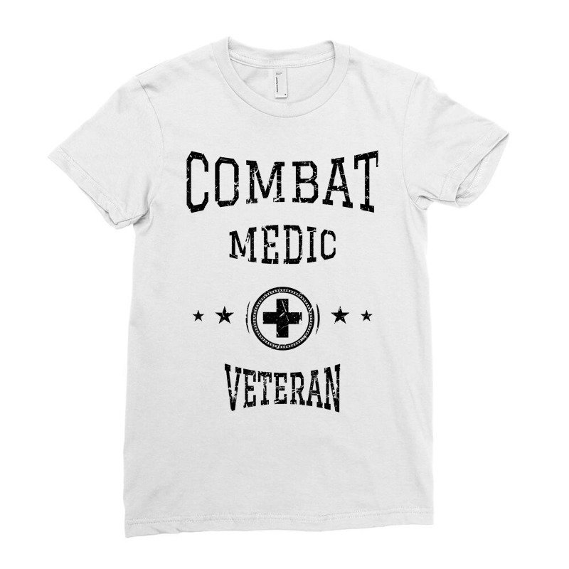 Army Combat Medic Veteran T Shirt Ladies Fitted T-Shirt by johnjosephmenk | Artistshot