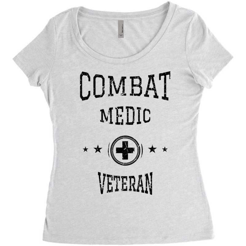 Army Combat Medic Veteran T Shirt Women's Triblend Scoop T-shirt by johnjosephmenk | Artistshot