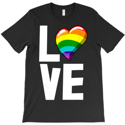 Colorful Hearts T-shirt Designed By Bariteau Hannah
