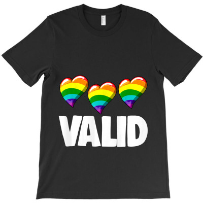 Love Valid Colorful Hearts T-shirt Designed By Bariteau Hannah