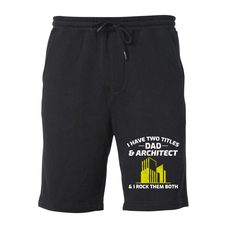 Architect Architecture Student Architectural Dad Fathers Day Fleece Short | Artistshot