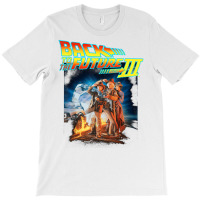 Back To The Future Three Movie Poster T Shirt T-shirt | Artistshot