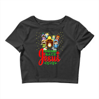 Christian Christmas Nativity Holy Night Birth Jesus Christ Religious 2 Crop Top | Artistshot