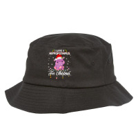 Hippopotamus I Want A Hippopotamus For Christmas Xmas Hippo 1282 Hippo Bucket Hat | Artistshot