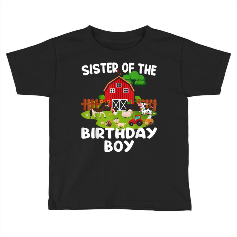 Barnyard Birthday Farm Animals Sister Birthday Boy Toddler T-shirt by kurniawanm | Artistshot