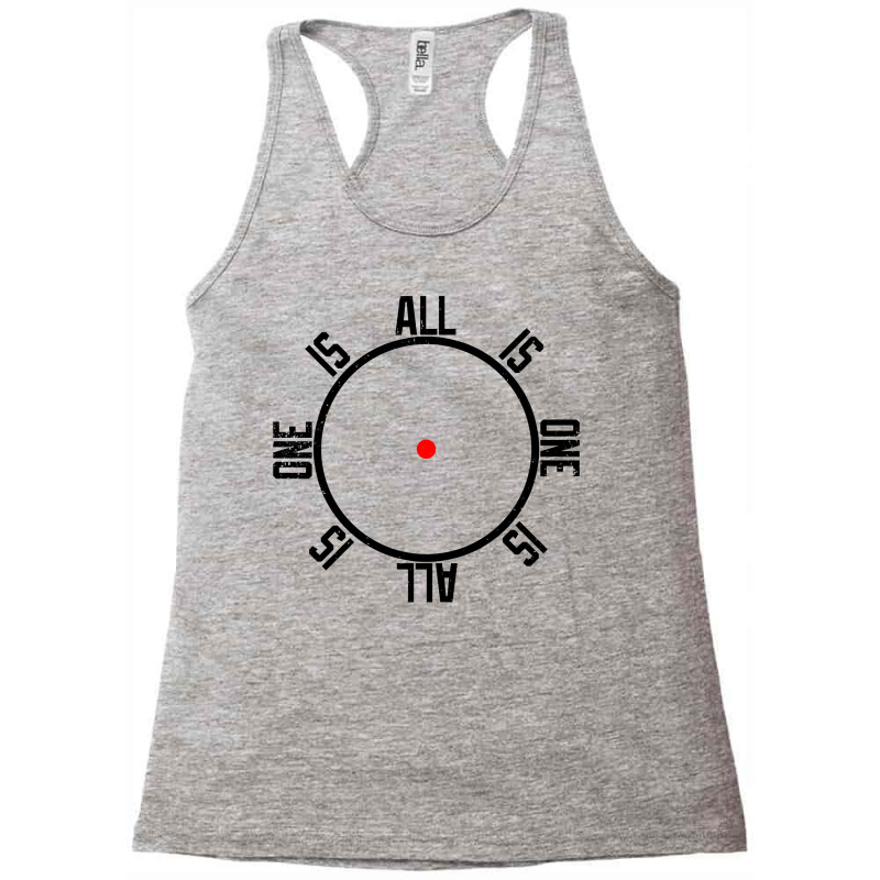 All Is One Racerback Tank by autlu2024 | Artistshot