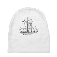 Sailing Vintage Blueprint Sailboat Yachting Vacation T Shirt Baby Beanies | Artistshot