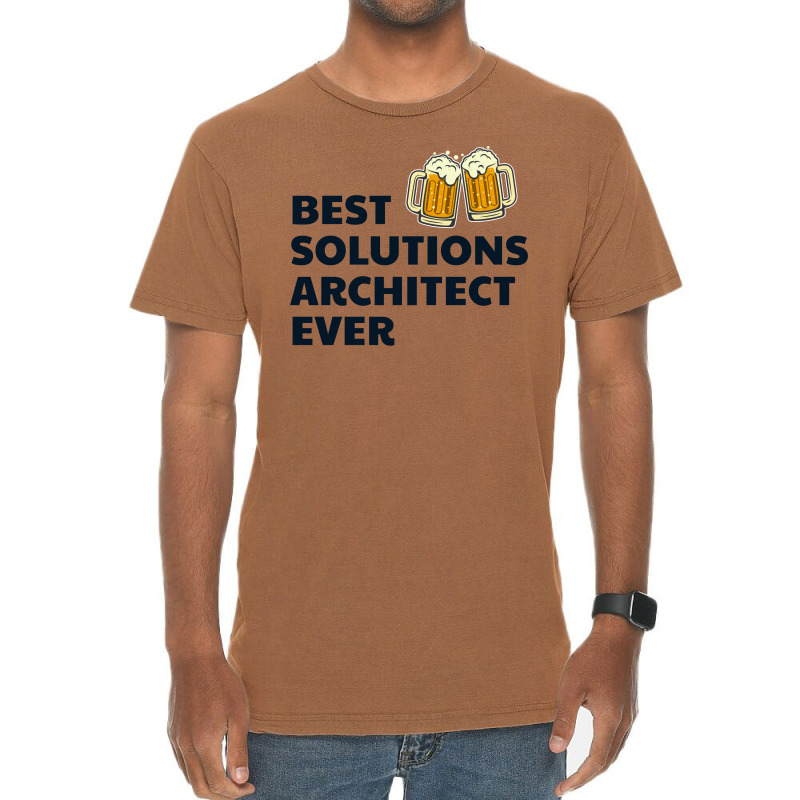 Solution Architect Architecture Beer Drinking Architectural Funny Vintage T-shirt | Artistshot