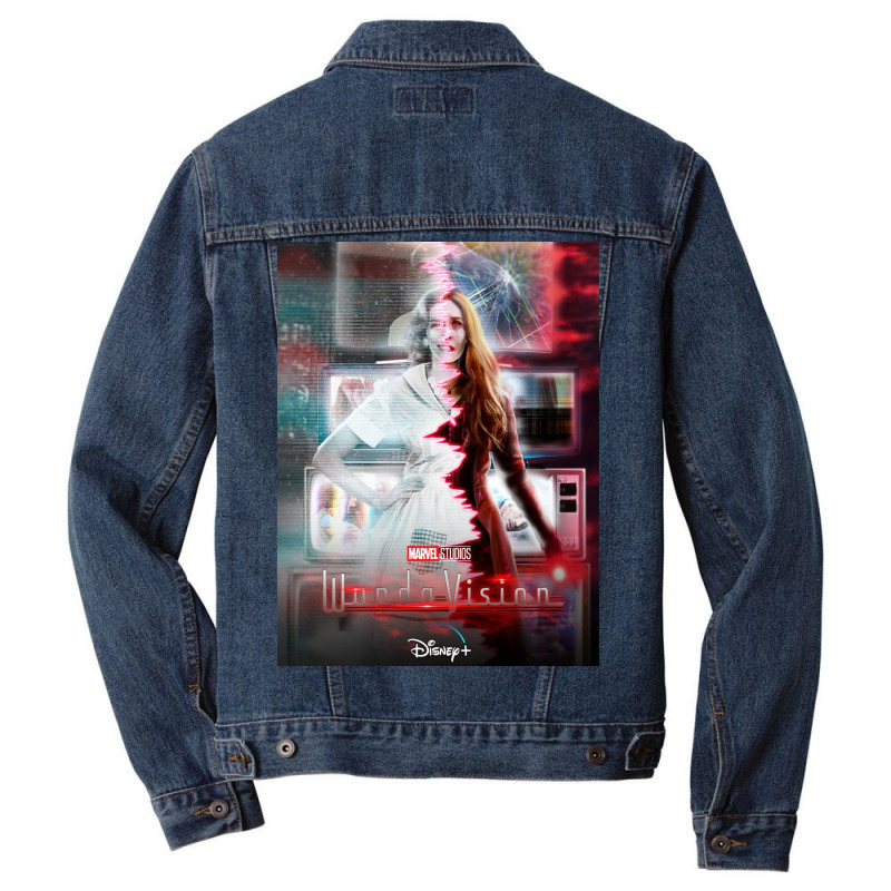 Red Wanda Vision Men Denim Jacket | Artistshot