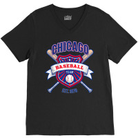 Distressed Look Cub Party Tailgate Sport Gameday Fan Gift T Shirt V-neck Tee | Artistshot