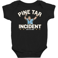 Officially Licensed George Brett   Pine Tar Incident T Shirt Baby Bodysuit | Artistshot