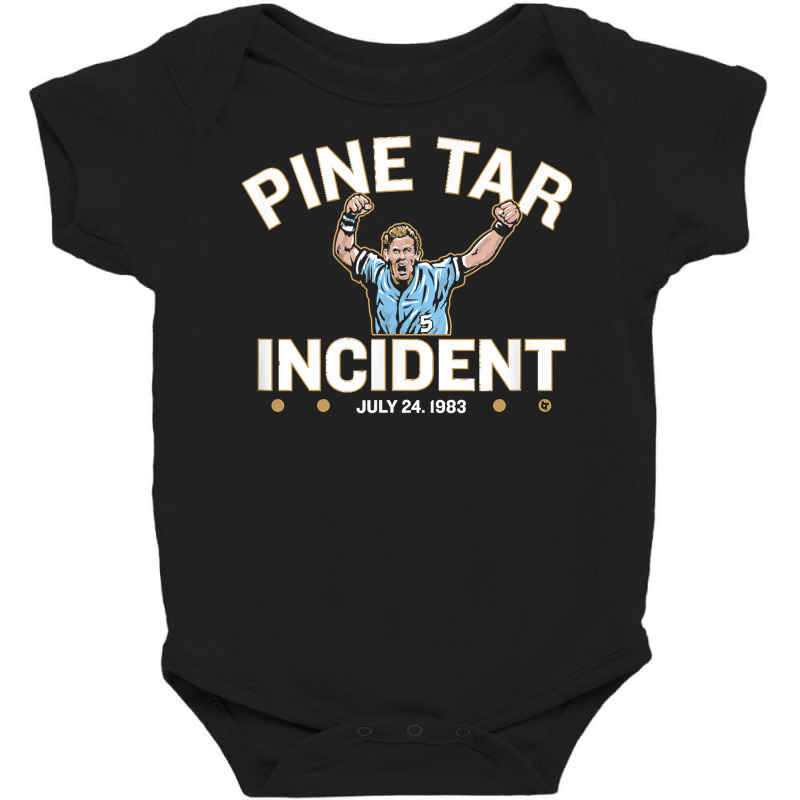 Officially Licensed George Brett   Pine Tar Incident T Shirt Baby Bodysuit by valerietaverna | Artistshot