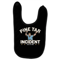 Officially Licensed George Brett   Pine Tar Incident T Shirt Baby Bibs | Artistshot