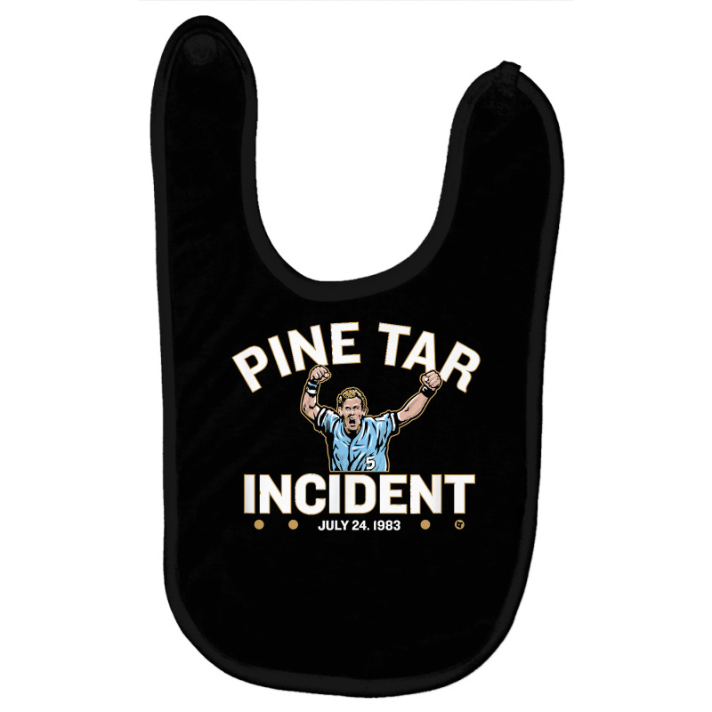 Officially Licensed George Brett   Pine Tar Incident T Shirt Baby Bibs by valerietaverna | Artistshot