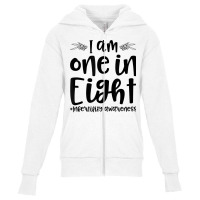 Infertility Awareness I Am One In Eight Fertility Support T Shirt Youth Zipper Hoodie | Artistshot