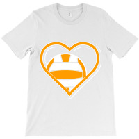 Orange Water Polo Heart For Water Polo Lovers Pullover Hoodie T-shirt | Artistshot