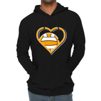 Orange Water Polo Heart For Water Polo Lovers Pullover Hoodie Lightweight Hoodie | Artistshot