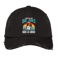 Funny Dad Jokes Database Pun Best Dad Humor Fathers Day T Shirt Vintage Cap | Artistshot