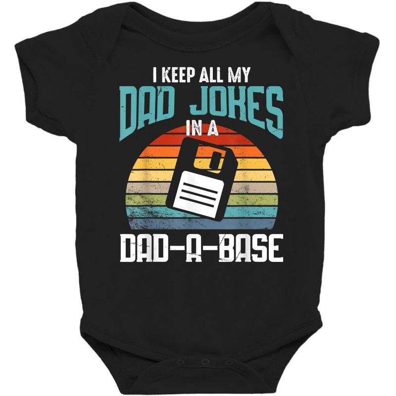 Funny Dad Jokes Database Pun Best Dad Humor Fathers Day T Shirt Baby Bodysuit by copedoire | Artistshot