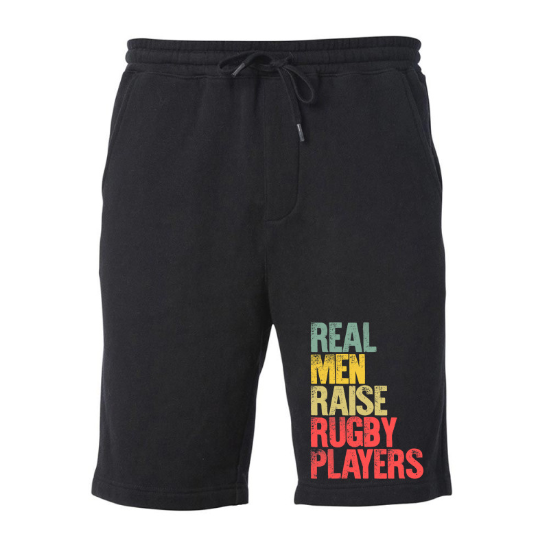 Proud Dad Shirt Real Men Raise Rugby Players Gift T Shirt Fleece Short | Artistshot