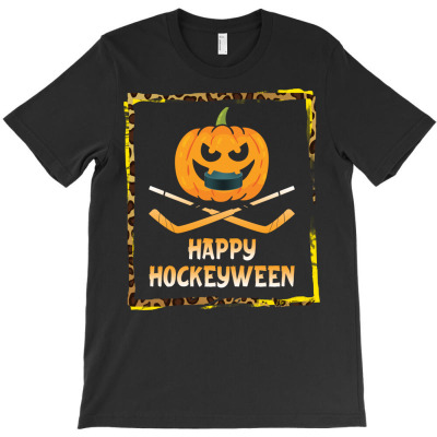 Happy Hockeyween T-shirt Designed By Bariteau Hannah
