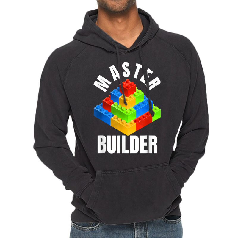 Master Builder Building Blocks Brick Builders Toys Gift T Shirt Vintage Hoodie | Artistshot