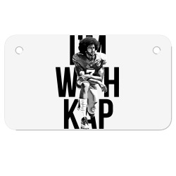im with kap   black Motorcycle License Plate | Artistshot