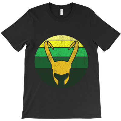 Loki Helmet In Sunset T-shirt Designed By Bariteau Hannah