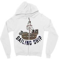 Sailing Ship Zipper Hoodie | Artistshot