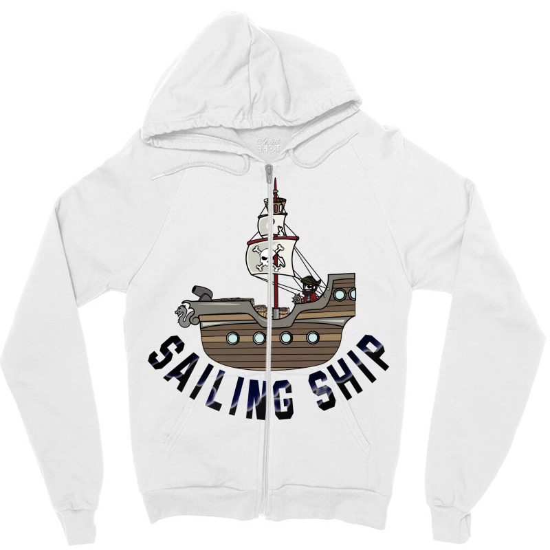 Sailing Ship Zipper Hoodie | Artistshot