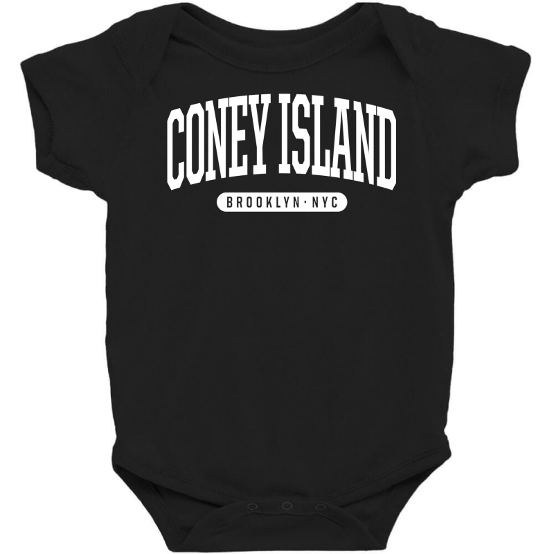 Nyc Borough Brooklyn New York Coney Island Sweatshirt Baby Bodysuit by johnjosephmenk | Artistshot