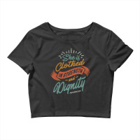 She Is Clothed In Strength And Dignity - Religious Crop Top | Artistshot