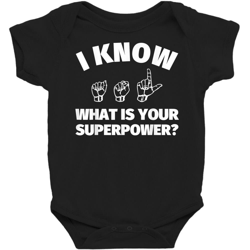 American Sign Language T Shirt   I Know Asl Signing Gift Baby Bodysuit by heartlytreleven | Artistshot