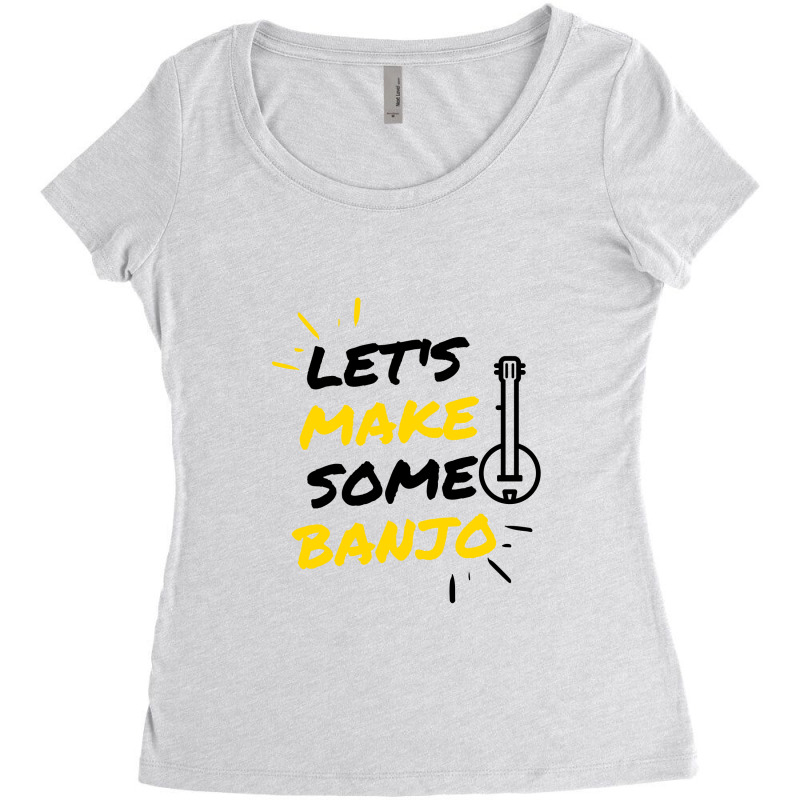 Banjo Music Makers Women's Triblend Scoop T-shirt by Favorite | Artistshot