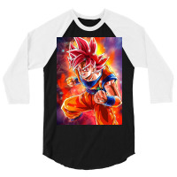 Goku Anime 3/4 Sleeve Shirt | Artistshot