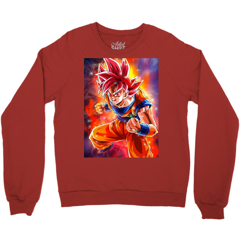 Goku Anime Crewneck Sweatshirt by dianaamccray | Artistshot