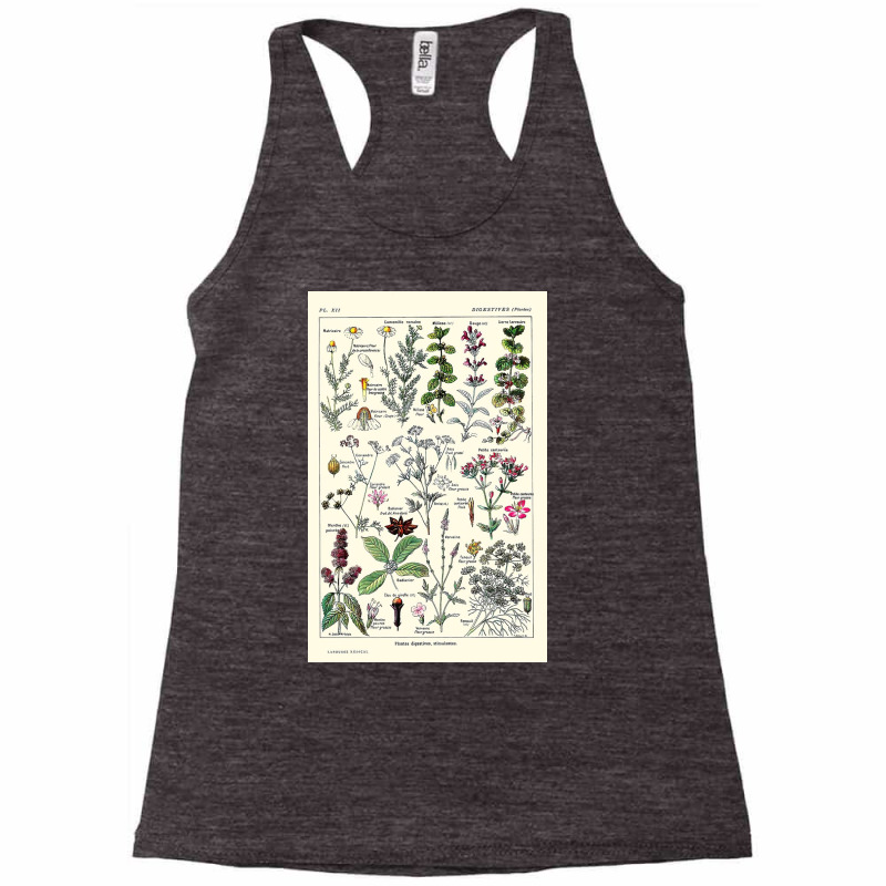 Digestive Plants  Adolphe Millot Racerback Tank by halseymaria | Artistshot