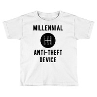 Millennial Anti Theft Device Funny Car Gear Shift Retro T Shirt Toddler T-shirt | Artistshot