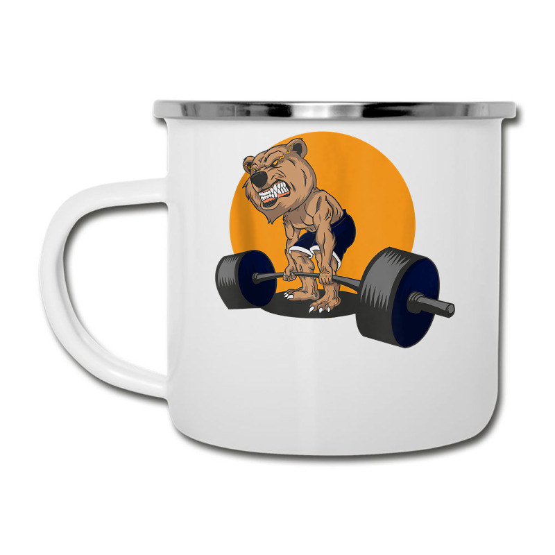 Grizzly Bear Lifting Heavy Weights Tank Top Camper Cup | Artistshot