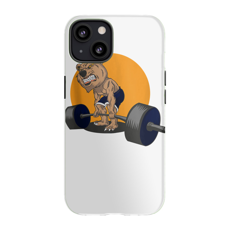 Grizzly Bear Lifting Heavy Weights Tank Top Iphone 13 Case | Artistshot