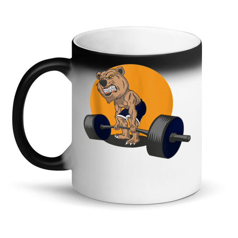 Grizzly Bear Lifting Heavy Weights Tank Top Magic Mug | Artistshot