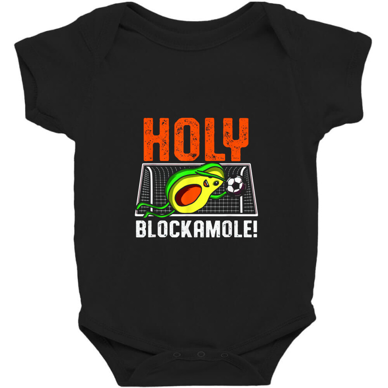 Holy Blockamole Soccer Blocker Funny Avocado Goalie Baby Bodysuit by musuhdalan | Artistshot